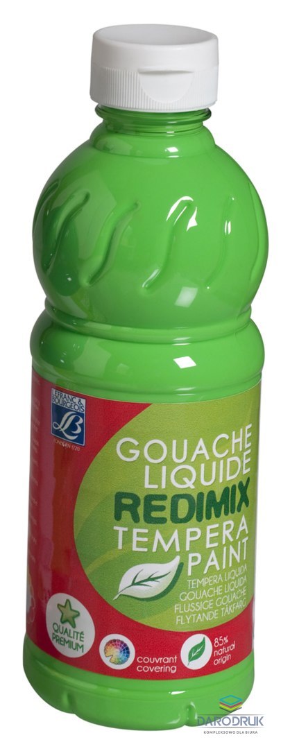 Lefranc&Bourgeois Farba tempera REDIMIX kolor: zielony 500ml 1 kolor. Lefranc&Bourgeois (188013)