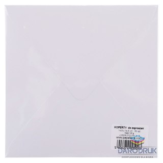 Logos Koperta CD 14,6X14,6 biała 120g biała [mm:] 146,5x146,5 Logos 50 sztuk