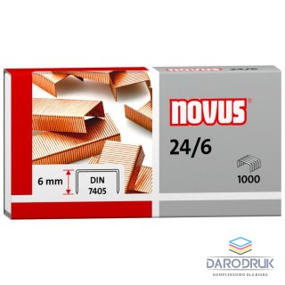 Novus Zszywki 24/6 miedzianowe 24/6 1000 szt Novus (040-0206)