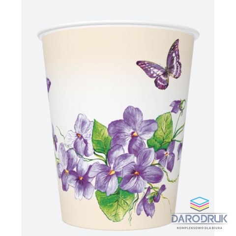 Pol-mak Kubek jednorazowy daisy papier 250ml Pol-mak (01)