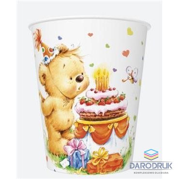 Pol-mak Kubek jednorazowy daisy papier 250ml Pol-mak (01)