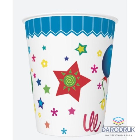 Pol-mak Kubek jednorazowy daisy papier 250ml Pol-mak (01)
