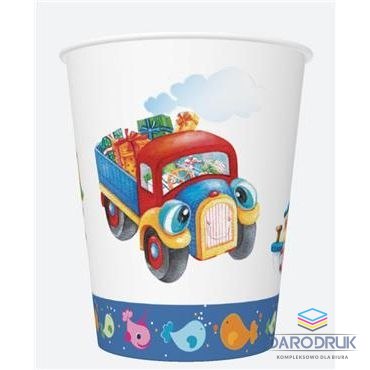 Pol-mak Kubek jednorazowy daisy papier 250ml Pol-mak (01)