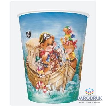 Pol-mak Kubek jednorazowy daisy papier 250ml Pol-mak (01)
