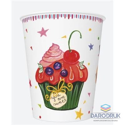 Pol-mak Kubek jednorazowy daisy papier 250ml Pol-mak (01)