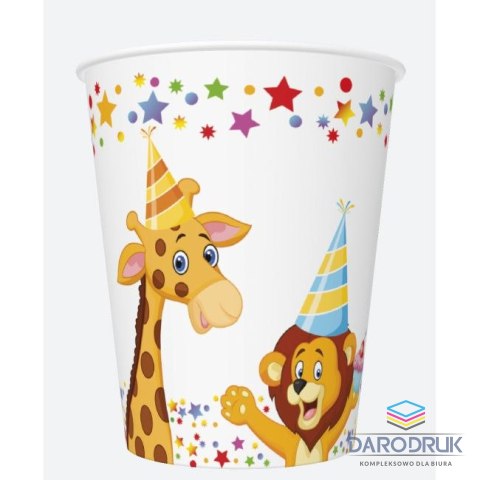 Pol-mak Kubek jednorazowy daisy papier 250ml Pol-mak (01)