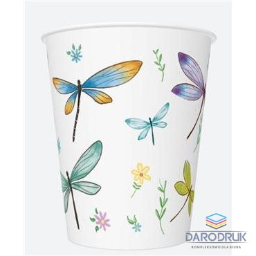 Pol-mak Kubek jednorazowy daisy papier 250ml Pol-mak (01)