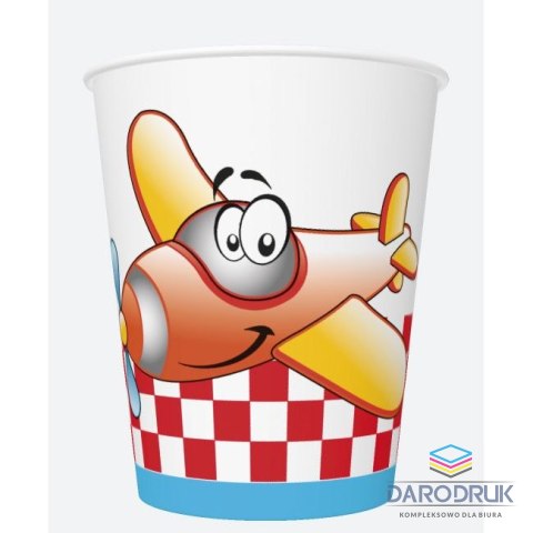 Pol-mak Kubek jednorazowy daisy papier 250ml Pol-mak (01)
