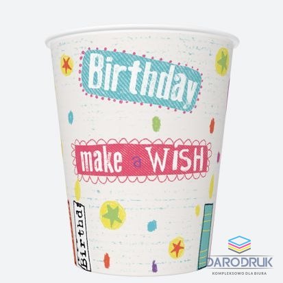 Pol-mak Kubek jednorazowy daisy papier 250ml Pol-mak (01)