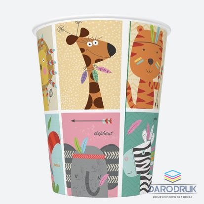 Pol-mak Kubek jednorazowy daisy papier 250ml Pol-mak (01)