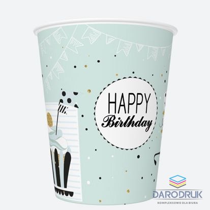 Pol-mak Kubek jednorazowy daisy papier 250ml Pol-mak (01)