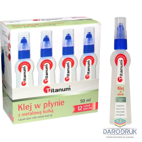Titanum Klej w płynie Titanum z metalową kulka 50ml