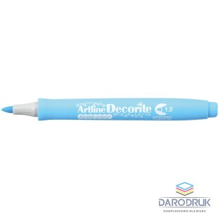 Artline Marker permanentny pastelowy decorite wkład niebieski 1,0mm pędzelek końcówka Artline (AR-033 1 4)