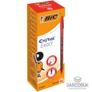 Bic Długopis czerwony Cristal Exact wkład czerwony 0,7mm Bic (992604)