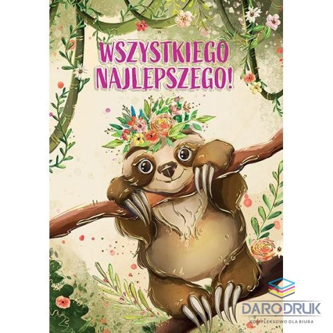Henry Kartka składana A5 Karnet A5 A5 LENIWIEC Henry (5907465669412)