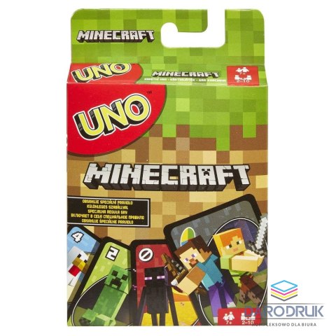 Mattel Gra karciana Minecraft Uno Junior Mattel (FPD61)