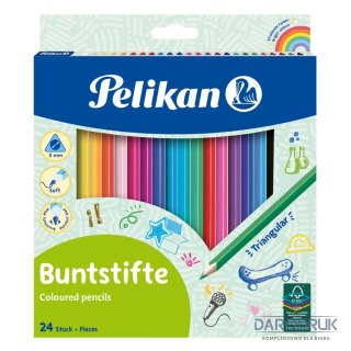 Pelikan Kredki ołówkowe 700122 24 kol. Pelikan (100401583)