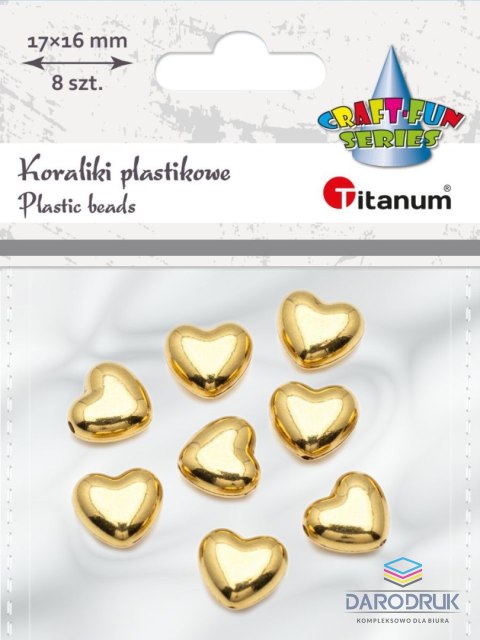 Titanum Koraliki kreatywne Craft-Fun Series lustrzane serca Titanum (25BJ033111)