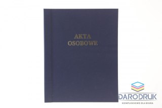 Warta Teczka do akt osobowych A4 sztywny grzbiet, zadrukowana ABCDE granatowy karton Warta (339-106)