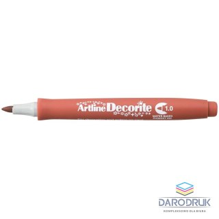 Artline Marker permanentny decorite wkład brązowy 1,0mm pędzelek końcówka Artline (AR-033 6 2)