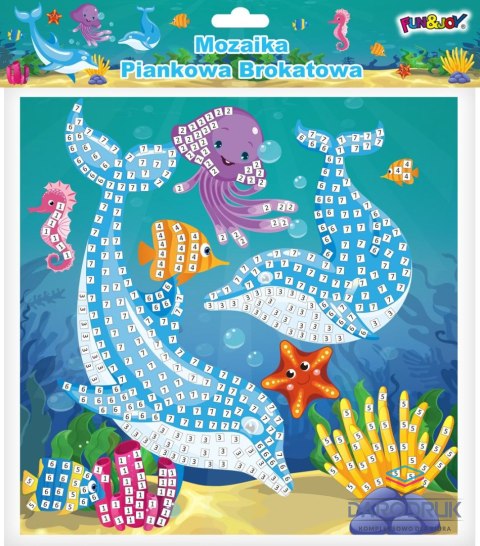 Fun&Joy Mozaika Glitter DELFINY Fun&Joy (FJSR2202-8)