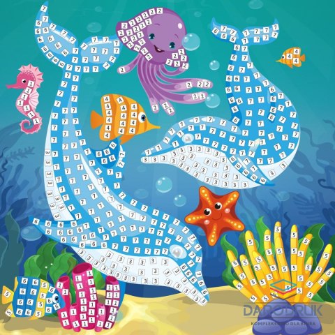 Fun&Joy Mozaika Glitter DELFINY Fun&Joy (FJSR2202-8)