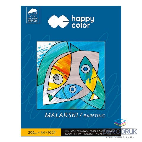 Happy Color Blok artystyczny młody artysta A4 200g 10k [mm:] 297x210 Happy Color (HA 3720 2030-M10)