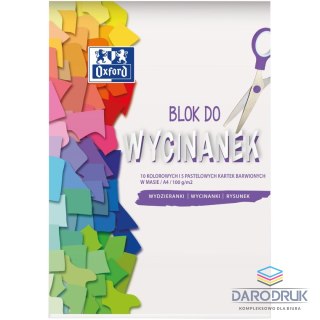 Oxford Papier kolorowy A4 kolor mix 15k. Oxford (400166084)