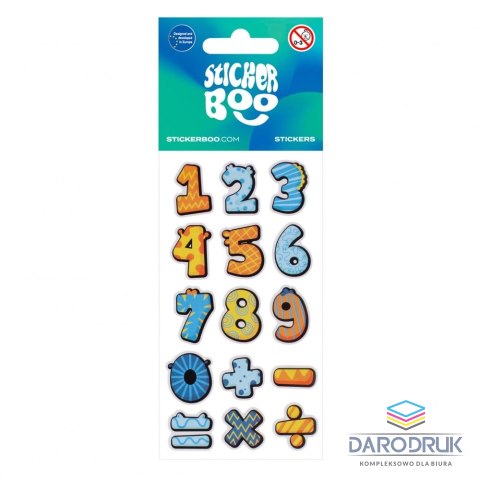 Sticker Boo Naklejka (nalepka) Cyferki Sticker Boo (534611)