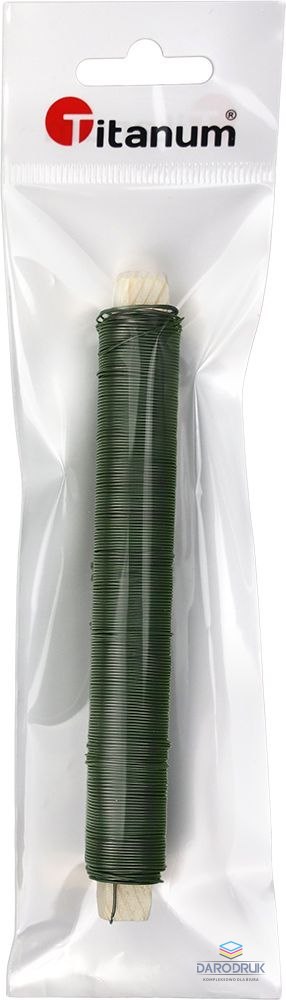 Titanum Drucik Craft-Fun Series florystyczny 100g kolor: zielony 0,6mm Titanum