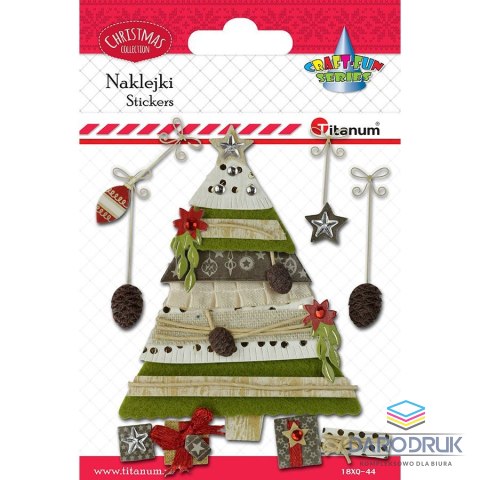 Titanum Naklejki świąteczne Craft-Fun Series choinka Titanum (18XQ-44)