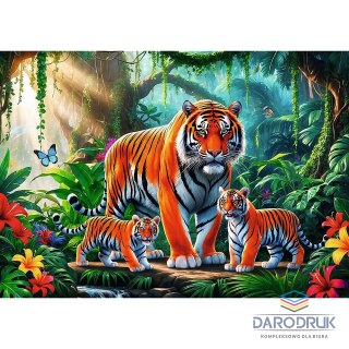 Trefl Puzzle Tygrysie zwyczaje 200 el. Trefl (13330)