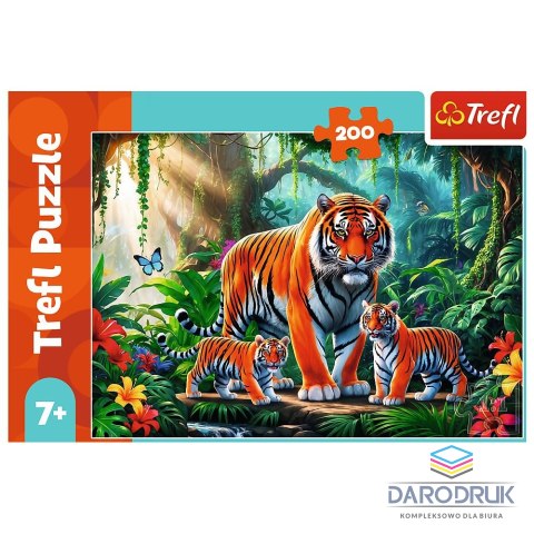 Trefl Puzzle Tygrysie zwyczaje 200 el. Trefl (13330)
