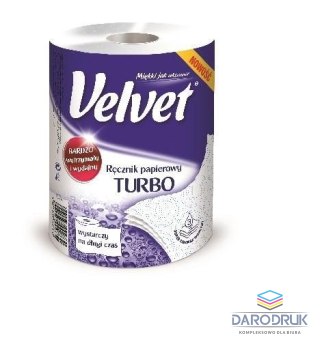 Velvet Ręcznik rolka Turbo kolor: biały Velvet