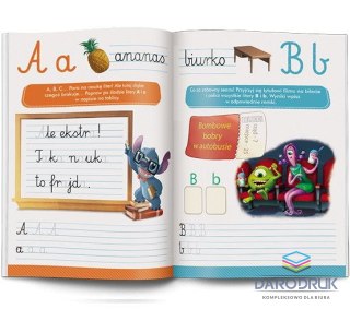 Ameet Książeczka edukacyjna Disney Uczy. Przygoda z Czytaniem. Elementarz. Ćwiczenia. Litery Ameet (USL 9304)