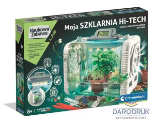 Clementoni Zestaw kreatywny dla dzieci Naukowa zabawa Szklarnia High Tech Clementoni (50915)