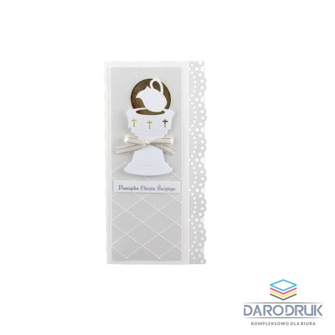 Deco Styl Kartka składana DL chrzest ręcznie zdobiona Deco Styl