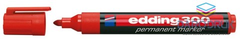 Edding Marker permanentny wkład czerwony 1,5-3,00mm okrągła końcówka Edding