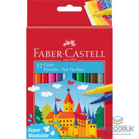 Faber Castell Flamaster zamek 12 kol. Faber Castell (554201)
