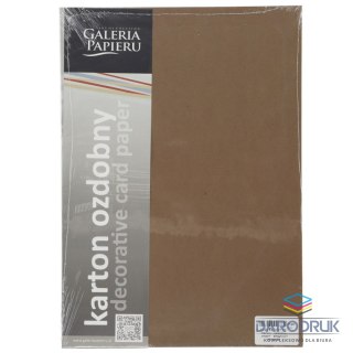 Galeria Papieru Papier ozdobny (wizytówkowy) A4 kraft brązowy brązowy 275g Galeria Papieru (204418)