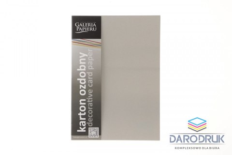 Galeria Papieru Papier ozdobny (wizytówkowy) A4 pearl stalowosrebrny srebrny 250g Galeria Papieru