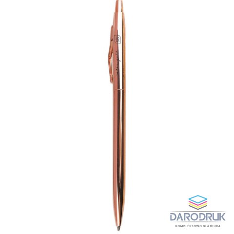 Interdruk Długopis żelowy Satin Gold slim 1,00mm wkład niebieski 1,0mm Interdruk (5902277346834)