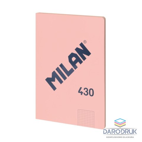 Milan Zeszyt A4 1918 różowy 48k. 95g kratka Milan (57243G48P)