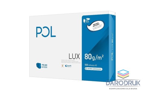 Pol Papier ksero A3 lux biały 500k. 80g Pol