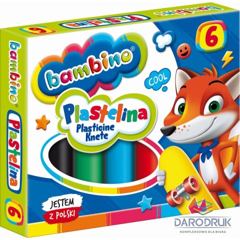 St.Majewski Plastelina 6 kol. BAMBINO mix St.Majewski