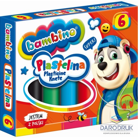 St.Majewski Plastelina 6 kol. BAMBINO mix St.Majewski