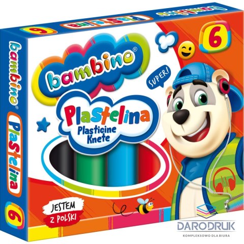 St.Majewski Plastelina 6 kol. BAMBINO mix St.Majewski