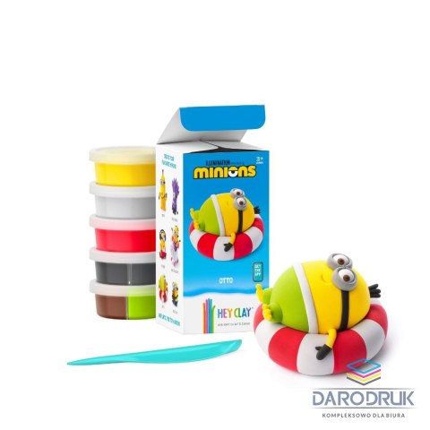 Tm Toys Masa plastyczna dla dzieci Hey Clay Minionki Otto + Fluffy + akcesoria mix Tm Toys (HCL50178)