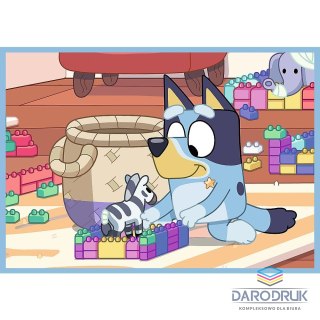 Trefl Puzzle Bluey Bluey i jego świat 4w1 el. Trefl (34637)