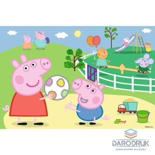 Trefl Puzzle Peppa Pig Zabawy w gronie przyjaciół 60 el. Trefl (17356)
